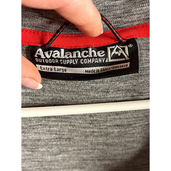 Avalanche Men's 1/4 Zip Fleece Pullover Sweatshirt, Gray XL - Picture 5 of 6